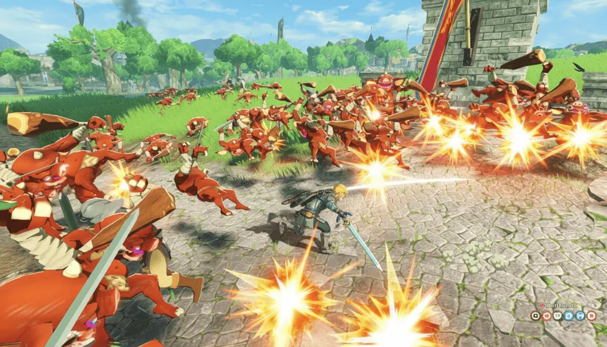 Hyrule Warriors gameplay art