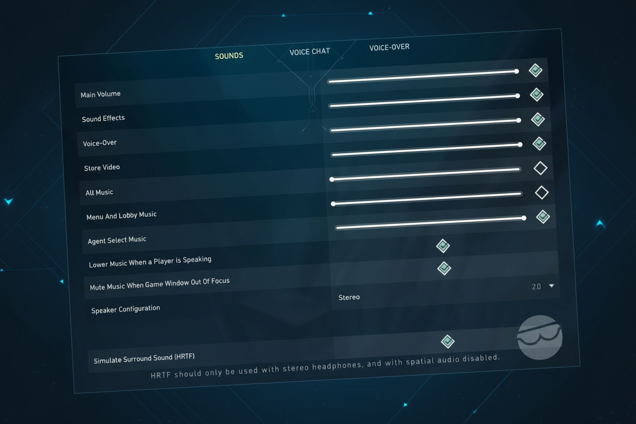 best valorant audio settings