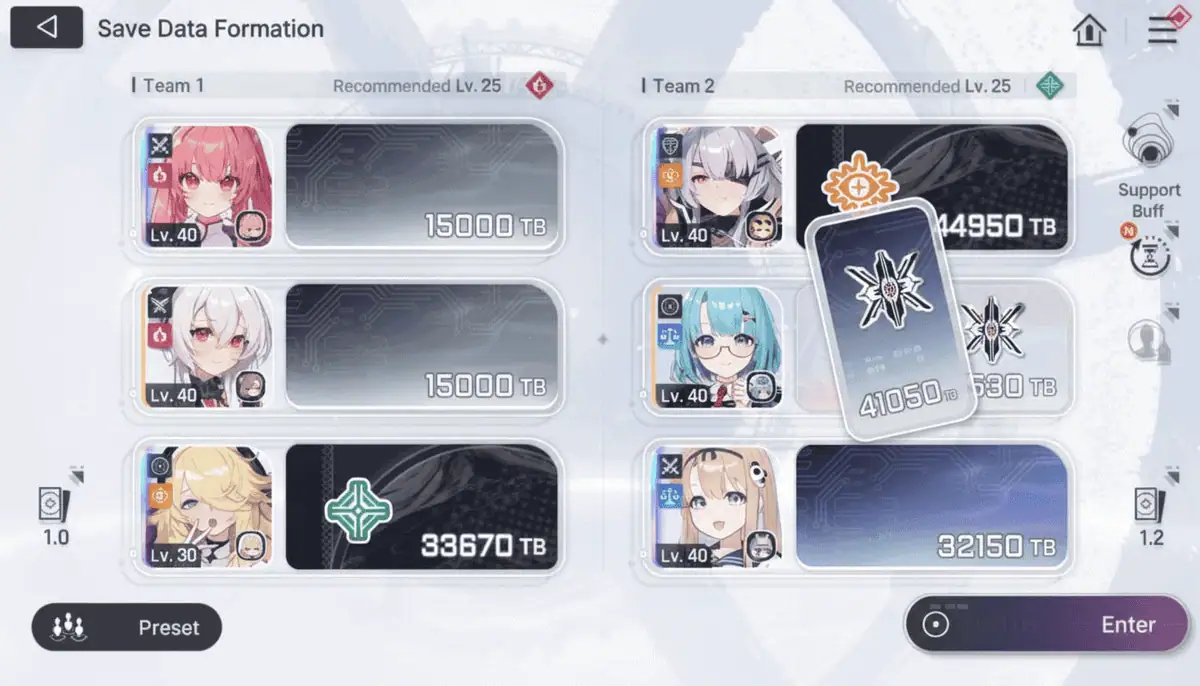 Chaos Zero Nightmare character selection