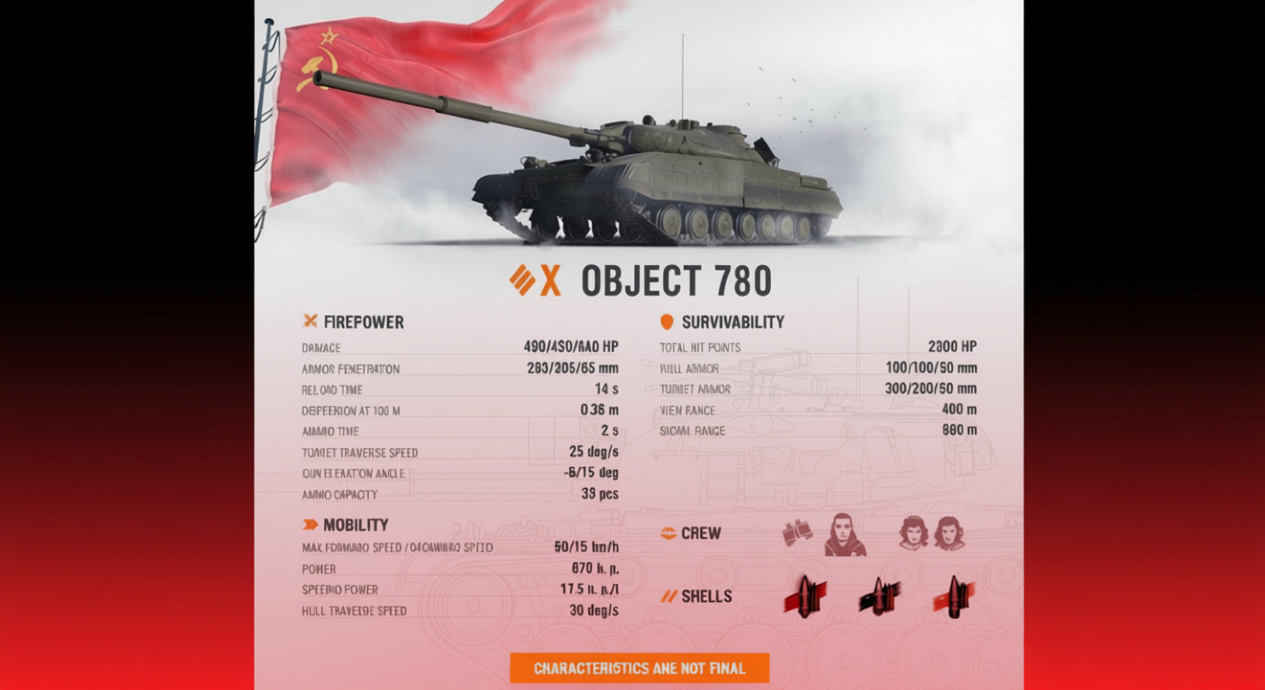 Object 780 in-game shot