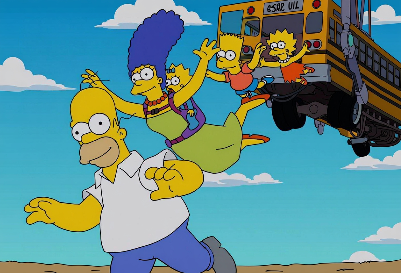 Simpsons and Fortnite fusion art